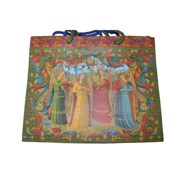 Ornate Printed Gift Bags & Tissue Party 8 Piece Bundle Floral Peacock Angels - Picture 4 of 5